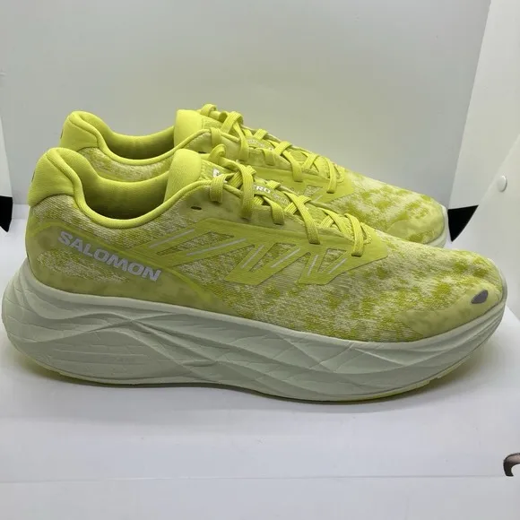 Men's Salomon Aero Glide 2 Running Shoes Sulphur Spring Sneakers 474269