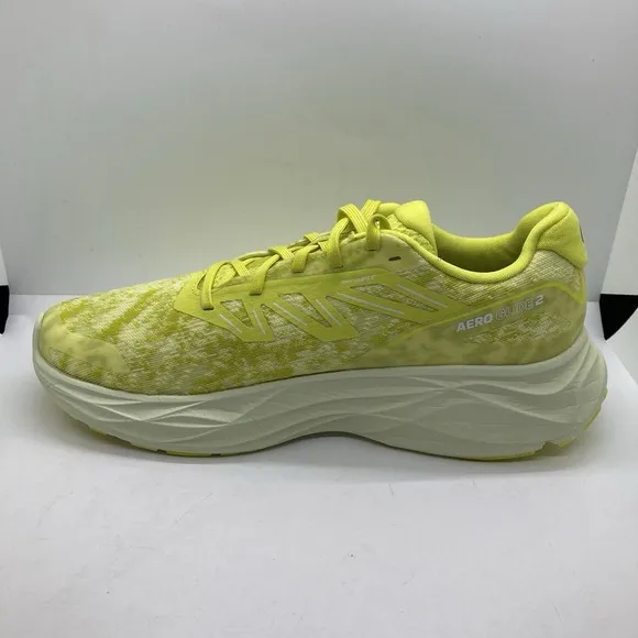Men's Salomon Aero Glide 2 Running Shoes Sulphur Spring Sneakers 474269