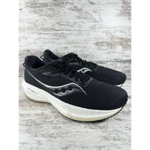 Men's Saucony Triumph 21 Black Running Shoes Sz 11 Athletic Gym