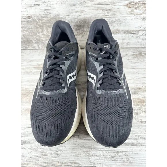 Men's Saucony Triumph 21 Black Running Shoes Sz 11 Athletic Gym