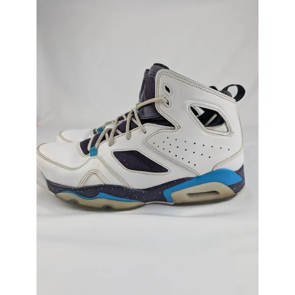 Men's Size 10 - Jordan Flight Club 91 White Blue Lagoon 555475-105