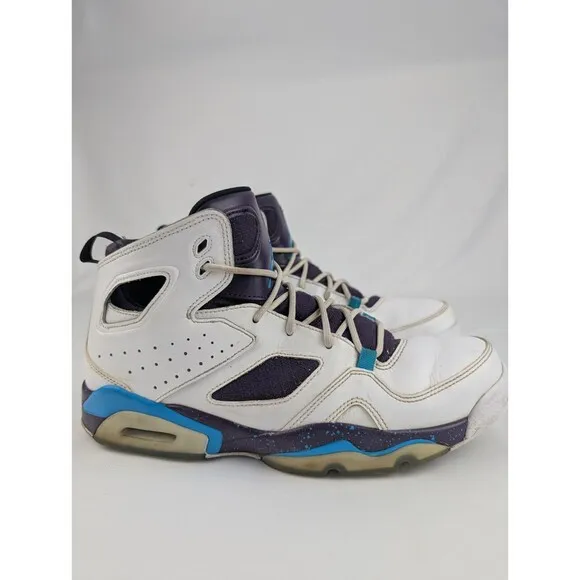 Men's Size 10 - Jordan Flight Club 91 White Blue Lagoon 555475-105