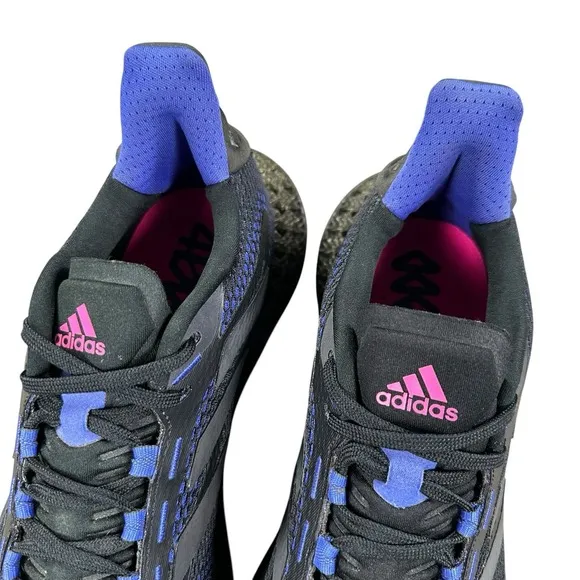 Men's Size 11 Adidas 4DFWD Pulse Shoes Black Purple Athletic Running Sneakers