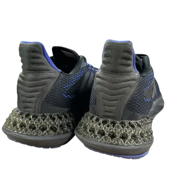 Men's Size 11 Adidas 4DFWD Pulse Shoes Black Purple Athletic Running Sneakers