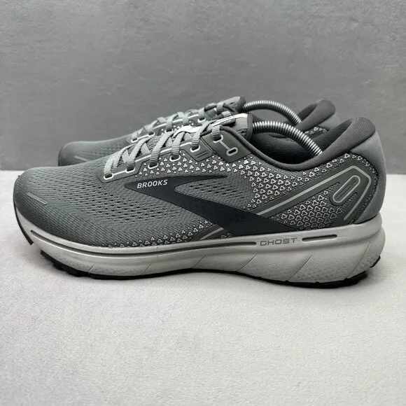 Mens Size 12 (D) Brooks Ghost 14 Shoes Grey/Alloy Athletic Running Low Top Gym