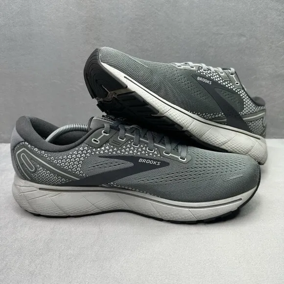 Mens Size 12 (D) Brooks Ghost 14 Shoes Grey/Alloy Athletic Running Low Top Gym