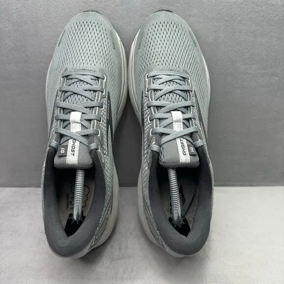 Mens Size 12 (D) Brooks Ghost 14 Shoes Grey/Alloy Athletic Running Low Top Gym