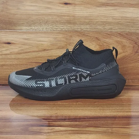 Men's Under Armour UA Phantom 4 Storm Shoes Running Sneakers Sport Black Size 10