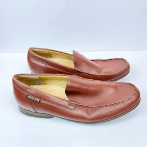 Mephisto Brown Leather Slip-on Men’s Cool- Air Loafers Shoes Size 11.5