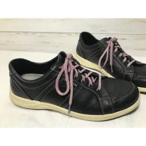 Mephisto Runoff Air Jet System Men's Size 12 Black Leather Lace-Up Sneaker Shoes