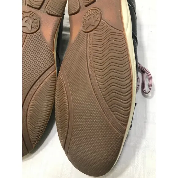 Mephisto Runoff Air Jet System Men's Size 12 Black Leather Lace-Up Sneaker Shoes