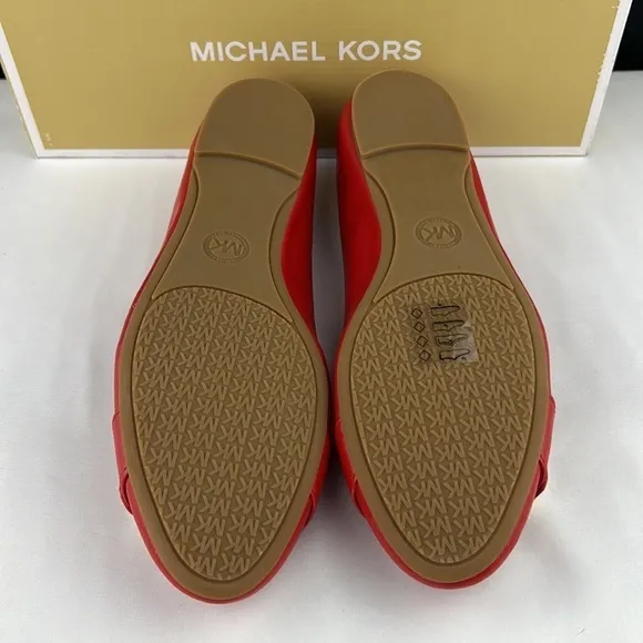 Michael Kors - *Last One* ‘Leather Ballet Flats’ Red. SZ: 7.   NWT.