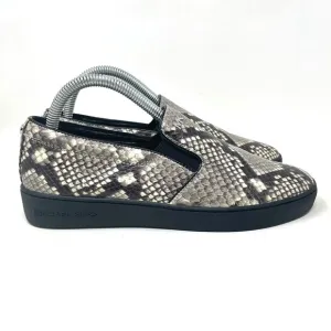 Michael Kors Slip On Sneaker Snakeskin Black Womens 8