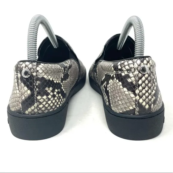 Michael Kors Slip On Sneaker Snakeskin Black Womens 8