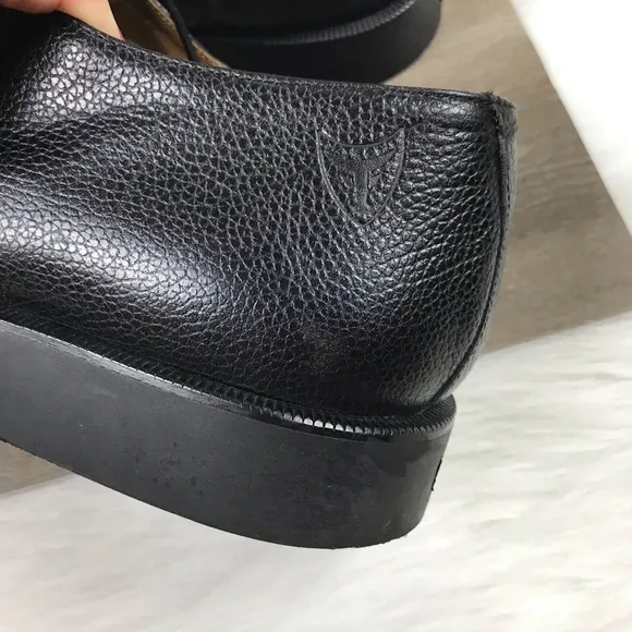Michael Toschi Calaveras Split Toe Derby Black Pebble Leather Oxford Shoes 13
