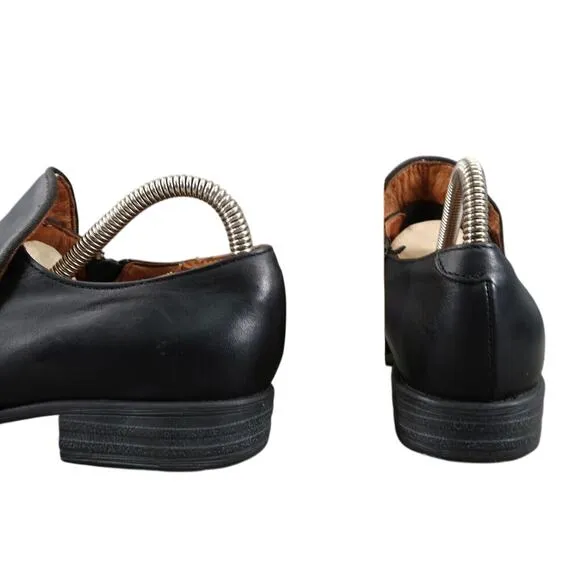 Miz Mooz Shoes Womens 6 Loafer Bootie Slip On Leather Lilith Black Boho Classic