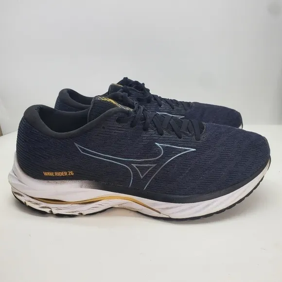Mizuno Mens Wave Rider 26 411373 9ZMG Blue Running Shoes Sneakers Size 11.5