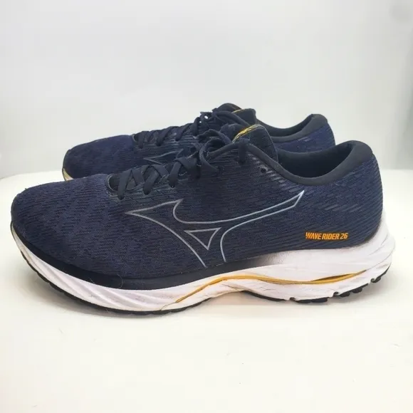 Mizuno Mens Wave Rider 26 411373 9ZMG Blue Running Shoes Sneakers Size 11.5