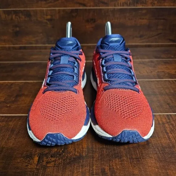 Mizuno Wave Sky Waveknit 3 Running Shoes Athletic Blue Red Womens Size 8