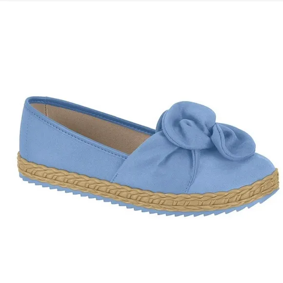 Moleca Blue Alpargata Suede Flex Slip on shoes