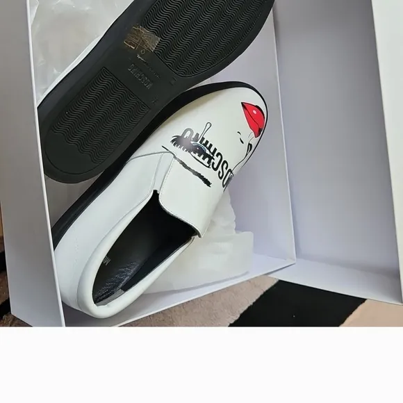 Moschino Shoes Slip On Sz 37 Us 7 Unique Crying Couture Jerry Scott N/box Women
