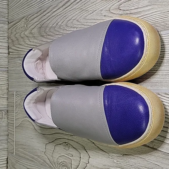 Move by Chocolat Blu Noor Grey Slip On Leather Shoes Womens Size 38 US 7.5-8
