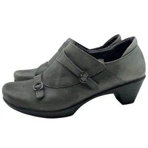 Naot Womens Shoes Present Slip On Heel 10 Green Leather Comfort Casual Colorful
