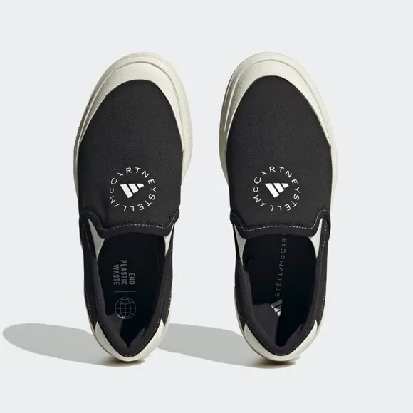 NEW! ADIDAS BY STELLA‎ MCCARTNEY COURT SLIP-ON SHOES Sz 4 Kids/ 5.5- 6 Women’s
