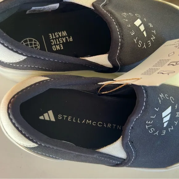 NEW! ADIDAS BY STELLA‎ MCCARTNEY COURT SLIP-ON SHOES Sz 4 Kids/ 5.5- 6 Women’s