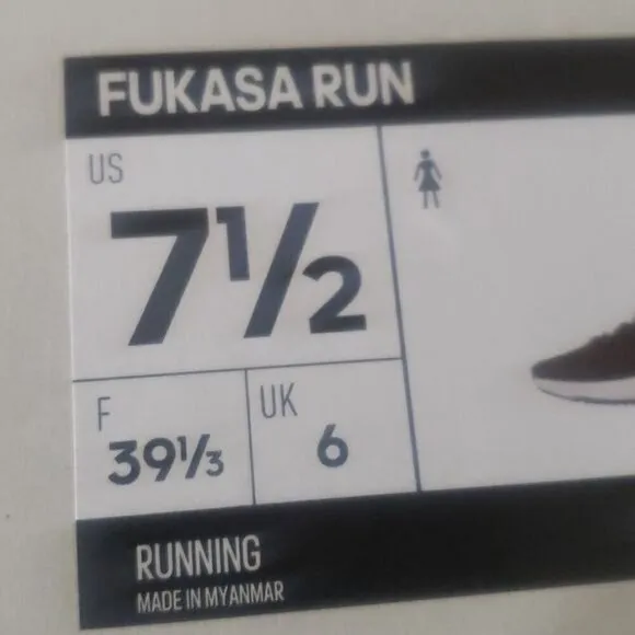 New Adidas Fukasa Run Black White Running Sneakers Gym Workout Athleisure Shoes