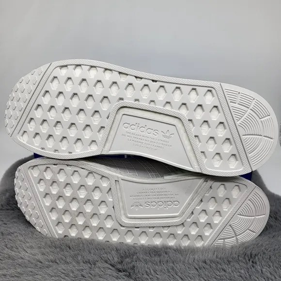 New Adidas NMD_R1 Cloud White Solar Red Men's Running Shoes Size 10.5