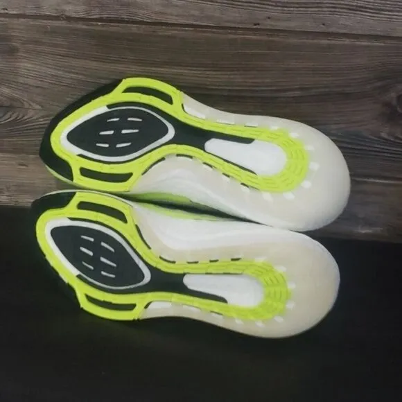New Adidas Ultraboost Mens Neon Yellow Running Sneakers Athletic Workout Gym