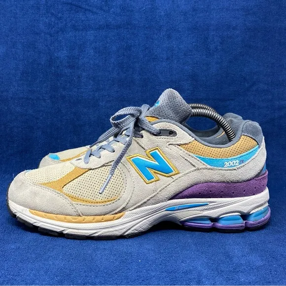New Balance 2002R Incense - Size 8.5 - White Purple Tan Teal Blue Grey Running
