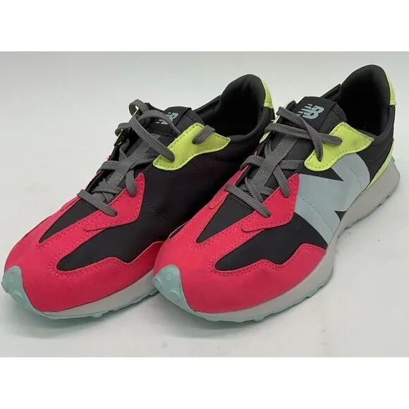 New Balance 327 Marblehead Pink Zing Athletic Sneakers GS327PW1 Size 6.5