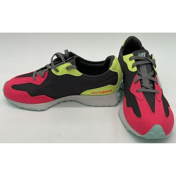 New Balance 327 Marblehead Pink Zing Athletic Sneakers GS327PW1 Size 6.5