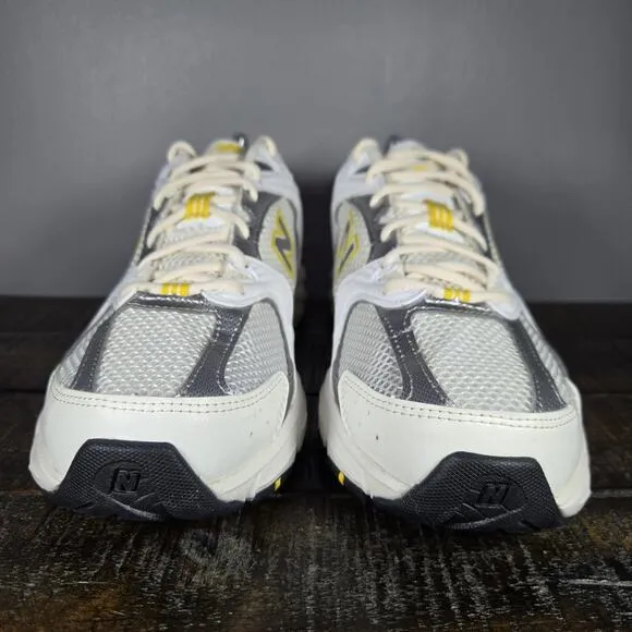 New Balance 530 Mens Size 9 D Running Shoes MR530SY White Yellow Womens 10.5
