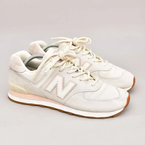 New Balance 574 Women’s Size 12 Running Shoes Lavender Off White Gum Pink