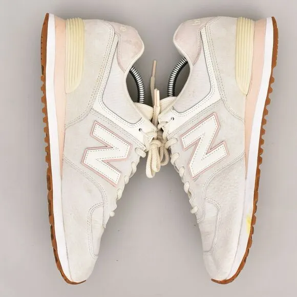 New Balance 574 Women’s Size 12 Running Shoes Lavender Off White Gum Pink
