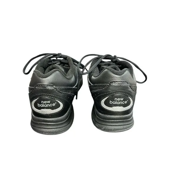 New Balance‎ 577 DSL-2 Abzorb Walking Black Leather Shoes MW577BK Size 9.5
