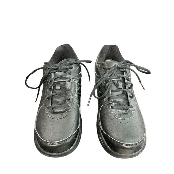New Balance‎ 577 DSL-2 Abzorb Walking Black Leather Shoes MW577BK Size 9.5
