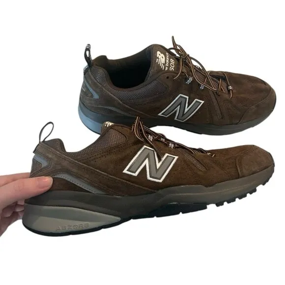 New Balance 608v5 Mens Size 11 Brown Running Walking Suede Shoes Sneakers