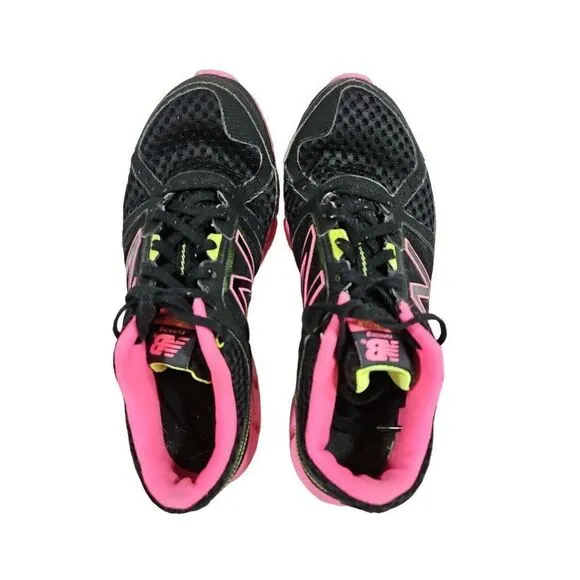 New Balance 750 V1 Black Pink Athletic Running Shoes Women's Size 9.5
