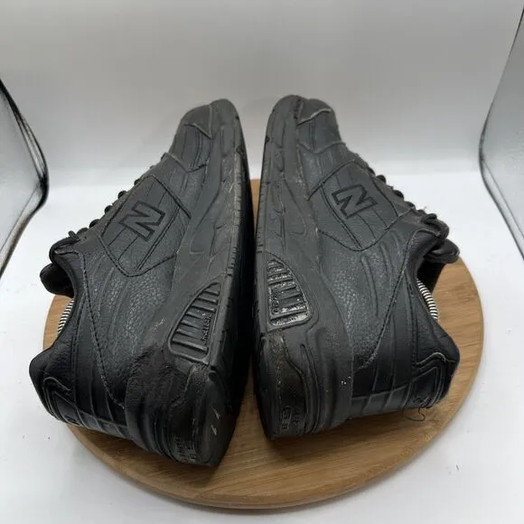New Balance 926 Men's Size 10.5 B Black Leather Walking Shoes Sneakers MW926BK