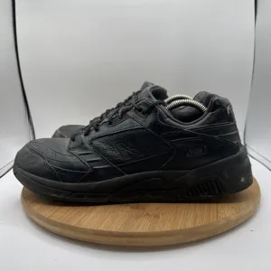 New Balance 926 Men's Size 10.5 B Black Leather Walking Shoes Sneakers MW926BK