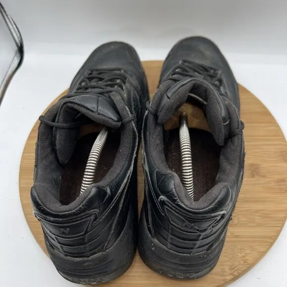 New Balance 926 Men's Size 10.5 B Black Leather Walking Shoes Sneakers MW926BK