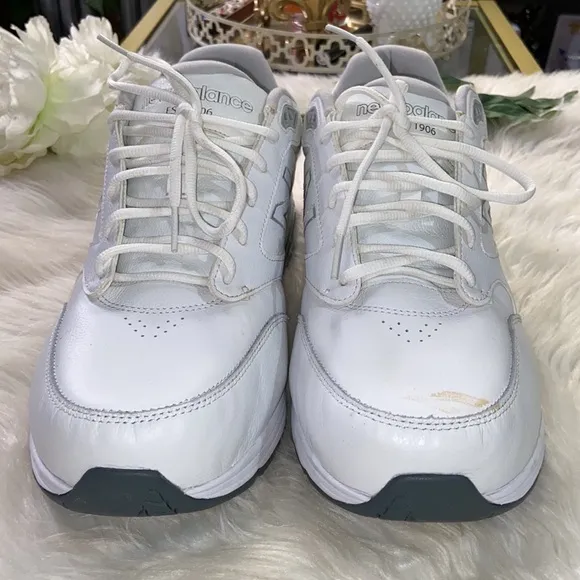 New Balance 928V3 Walking Shoes White Leather Lace Up Sneakers Men's 12.5 6E