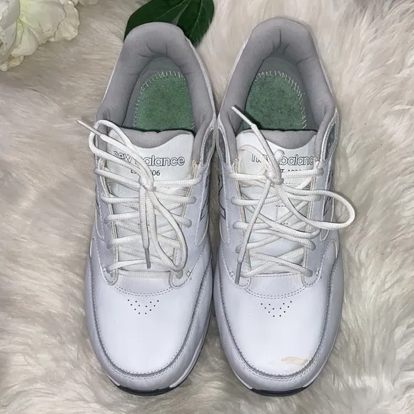 New Balance 928V3 Walking Shoes White Leather Lace Up Sneakers Men's 12.5 6E