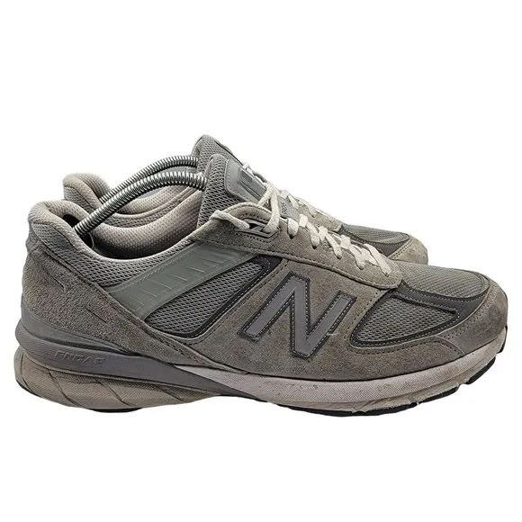 New Balance 990v5 Made In USA Grey Mens Size 14 Running Shoes - M990GL5