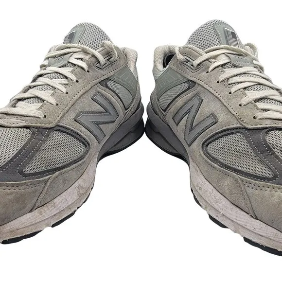 New Balance 990v5 Made In USA Grey Mens Size 14 Running Shoes - M990GL5