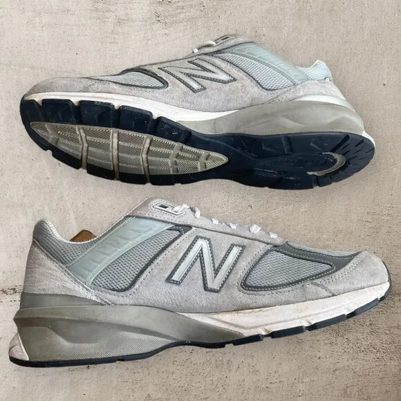 New Balance 990v5‎ Men's M990GL5 Running Walking Shoes Gray Men's Size 11.5 2E